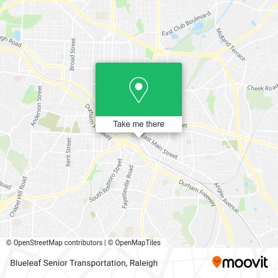 Mapa de Blueleaf Senior Transportation