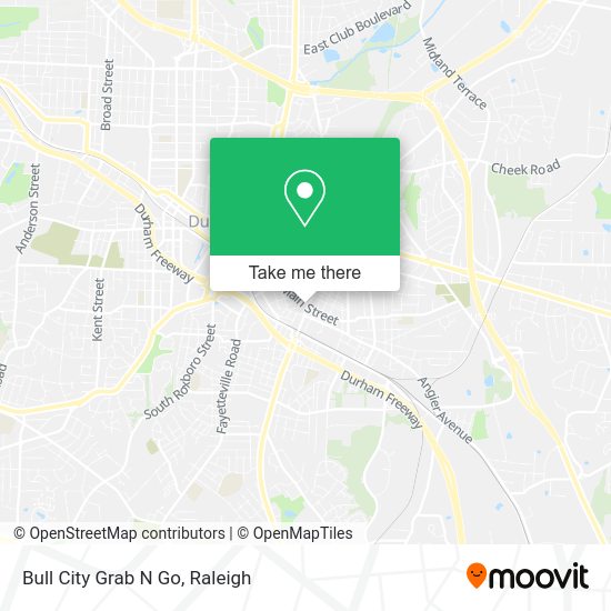 Bull City Grab N Go map
