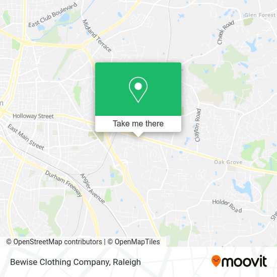 Bewise Clothing Company map
