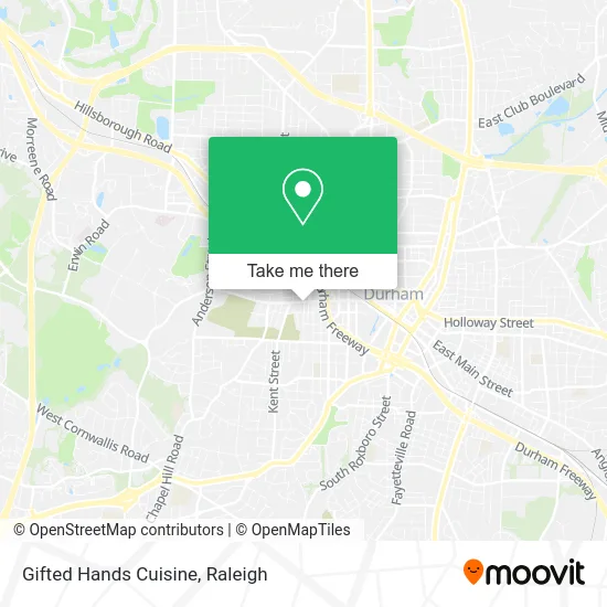 Gifted Hands Cuisine map