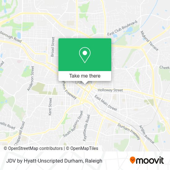 JDV by Hyatt-Unscripted Durham map