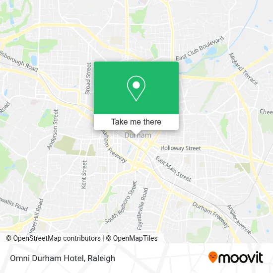 Omni Durham Hotel map