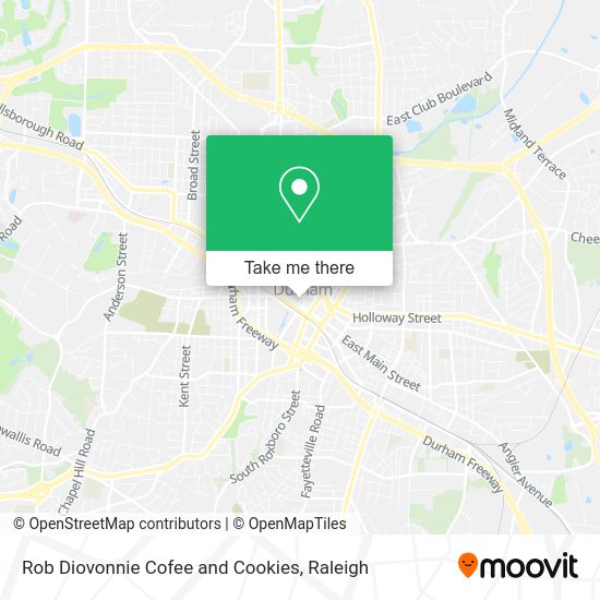 Rob Diovonnie Cofee and Cookies map