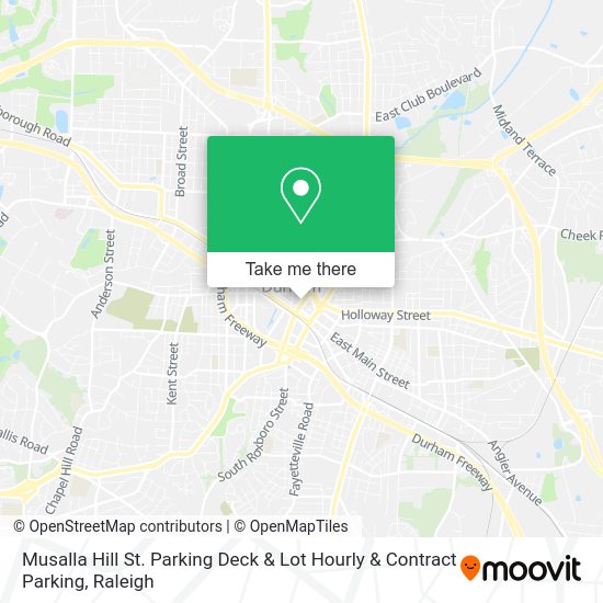 Musalla Hill St. Parking Deck & Lot Hourly & Contract Parking map