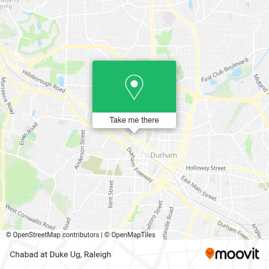 Chabad at Duke Ug map