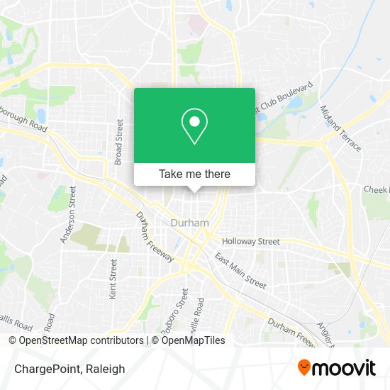 Mapa de ChargePoint