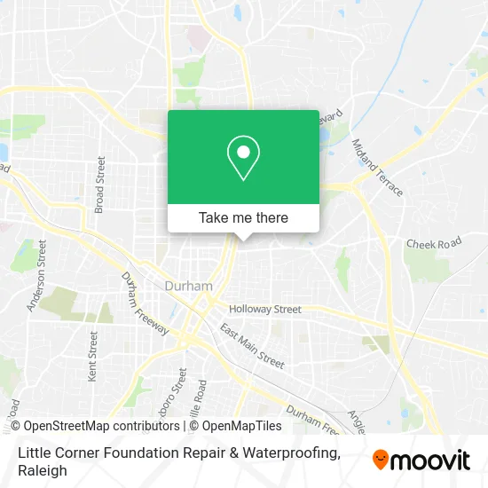 Little Corner Foundation Repair & Waterproofing map