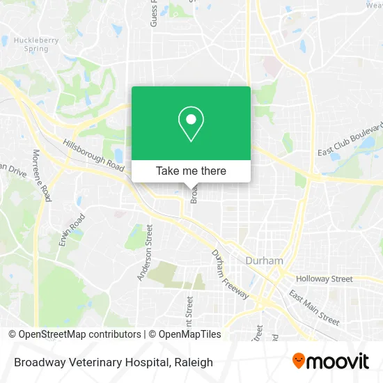 Broadway Veterinary Hospital map