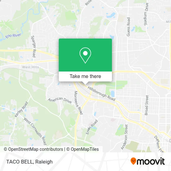 TACO BELL map
