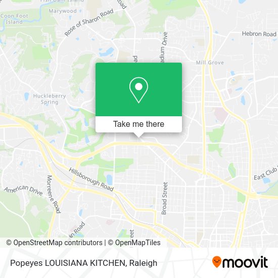 Popeyes LOUISIANA KITCHEN map