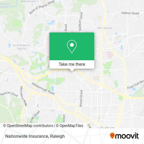 Mapa de Nationwide Insurance