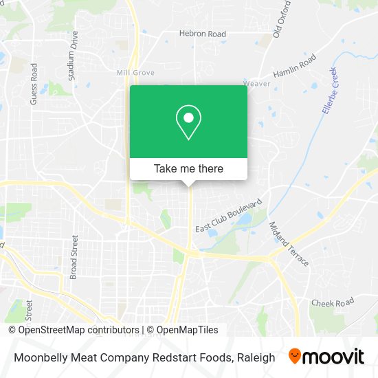 Mapa de Moonbelly Meat Company Redstart Foods