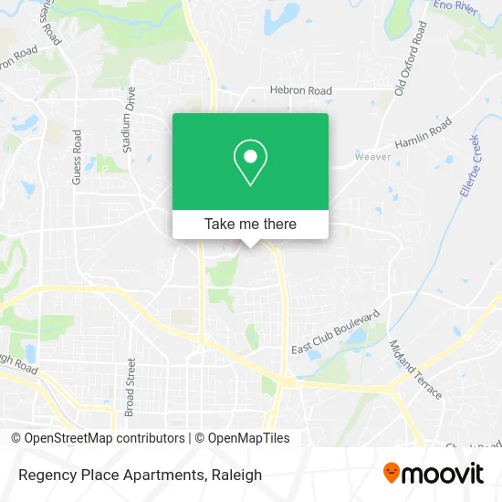 Regency Place Apartments map