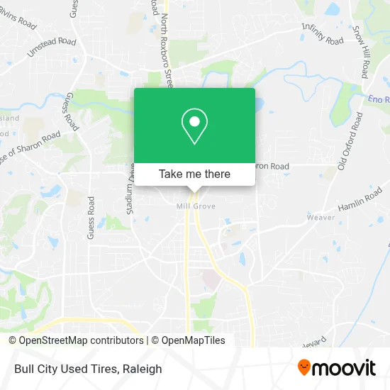 Bull City Used Tires map