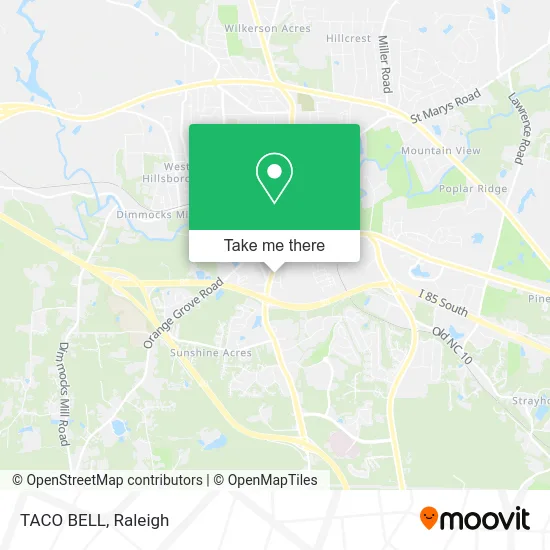 TACO BELL map