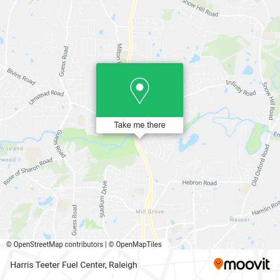 Harris Teeter Fuel Center map