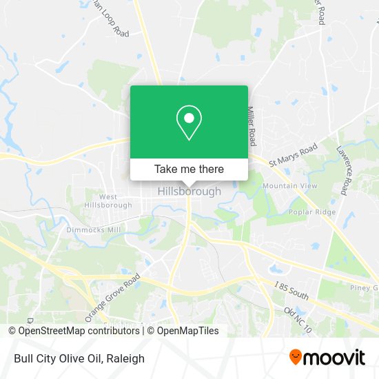 Mapa de Bull City Olive Oil