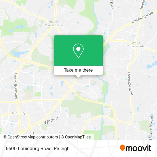 6600 Louisburg Road map