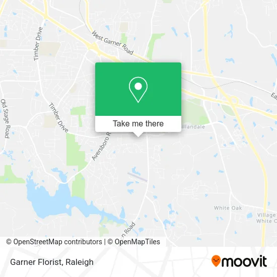 Garner Florist map