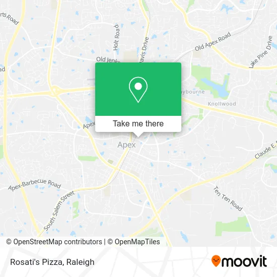 Rosati's Pizza map