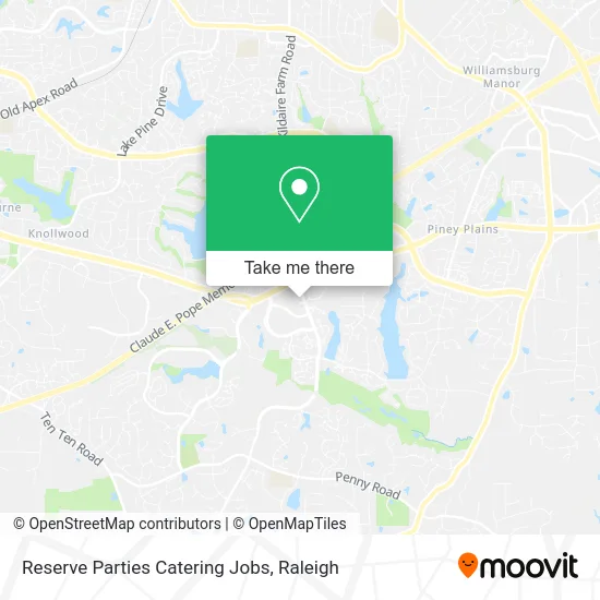 Reserve Parties Catering Jobs map