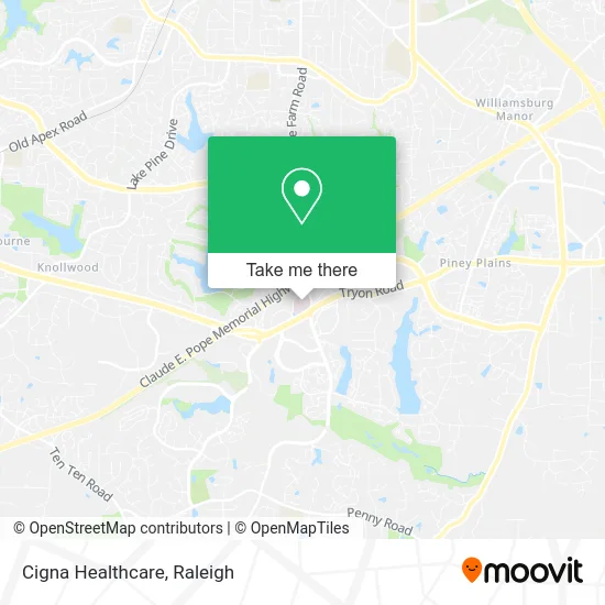 Cigna Healthcare map