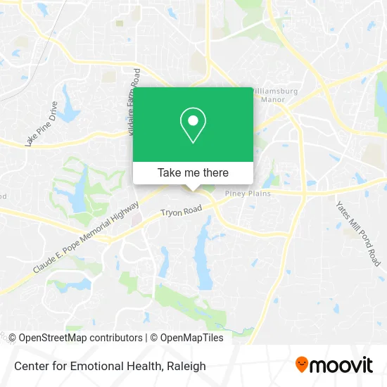 Center for Emotional Health map
