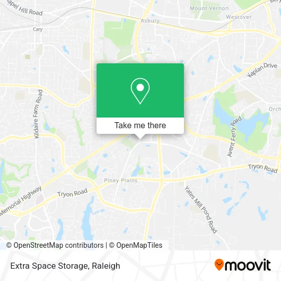 Mapa de Extra Space Storage