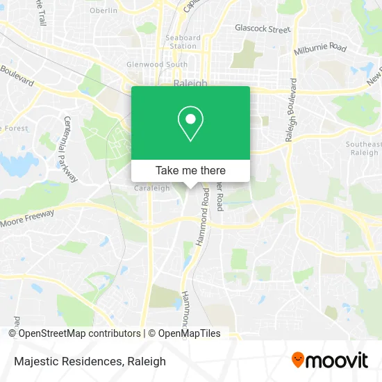 Majestic Residences map
