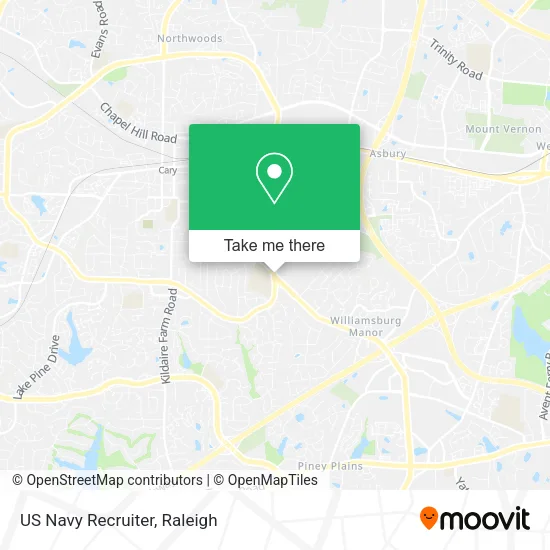 Mapa de US Navy Recruiter