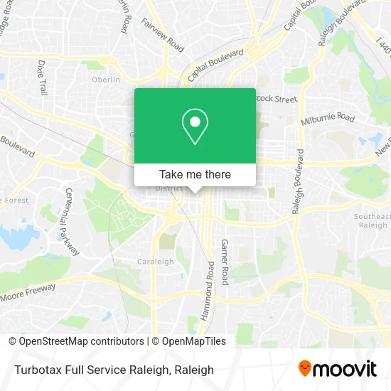 Turbotax Full Service Raleigh map