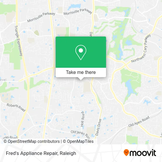 Fred's Appliance Repair map