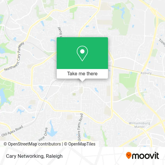 Cary Networking map