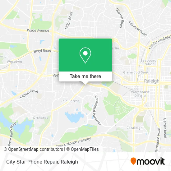 City Star Phone Repair map