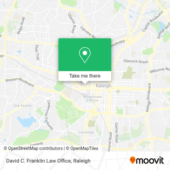 David C. Franklin Law Office map