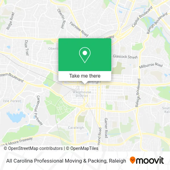 Mapa de All Carolina Professional Moving & Packing