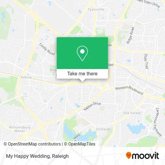 My Happy Wedding map