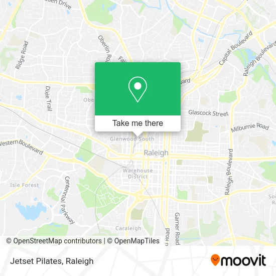 Jetset Pilates map