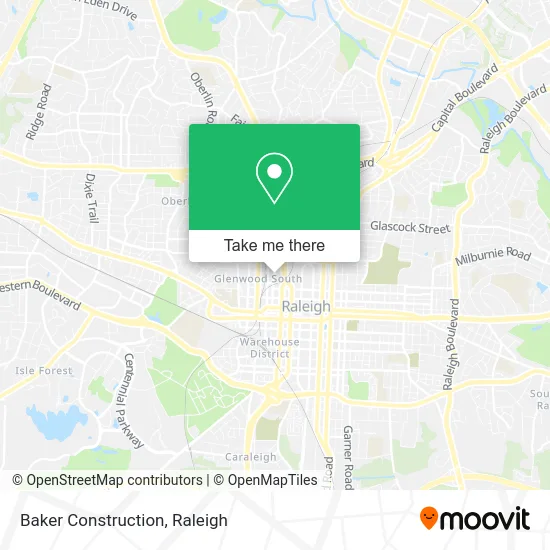 Baker Construction map