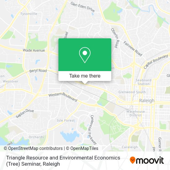Triangle Resource and Environmental Economics (Tree) Seminar map