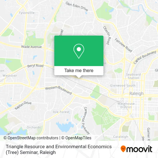 Mapa de Triangle Resource and Environmental Economics (Tree) Seminar