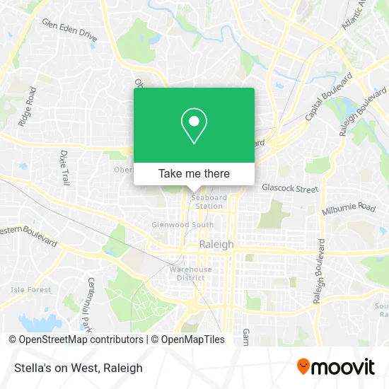 Stella's on West map