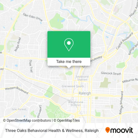 Three Oaks Behavioral Health & Wellness map