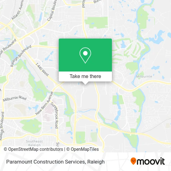 Paramount Construction Services map