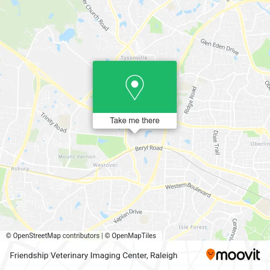 Mapa de Friendship Veterinary Imaging Center