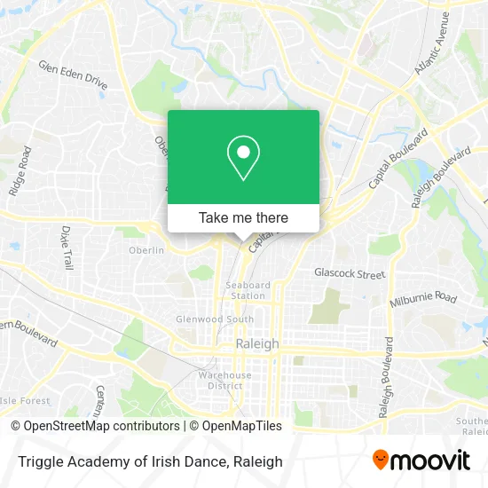 Mapa de Triggle Academy of Irish Dance