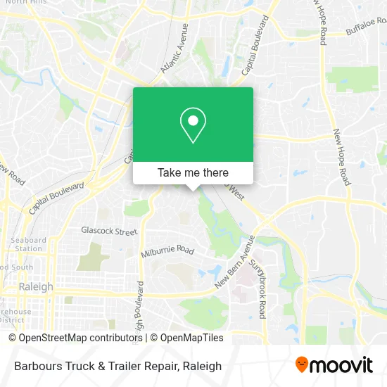 Barbours Truck & Trailer Repair map