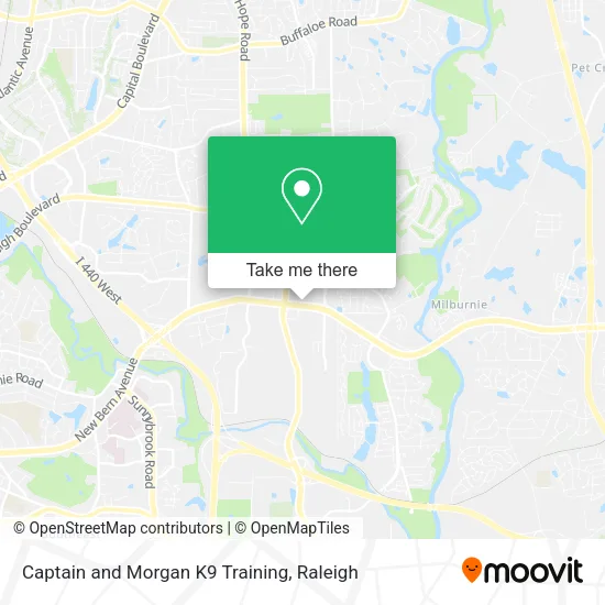 Mapa de Captain and Morgan K9 Training