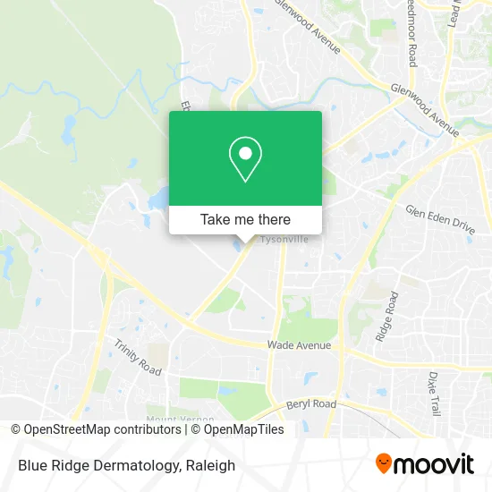 Blue Ridge Dermatology map