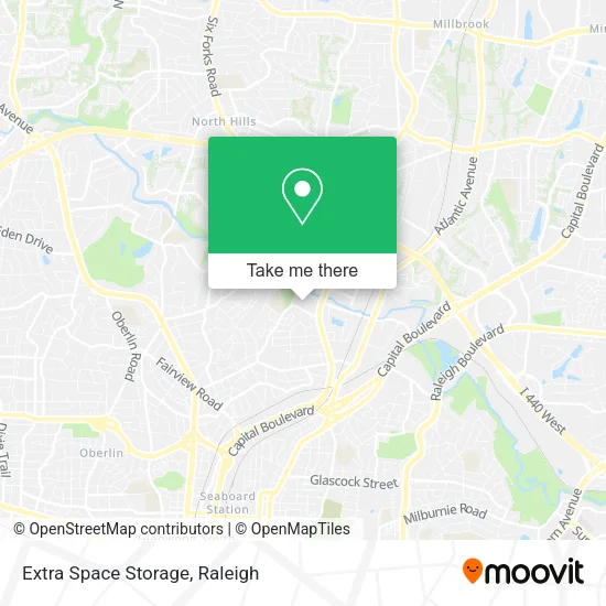 Extra Space Storage map